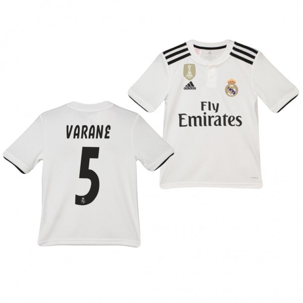 Youth Real Madrid Raphael Varane Home Official Jersey