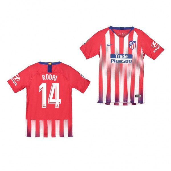 Youth Atletico De Madrid Rodri Home Official Jersey