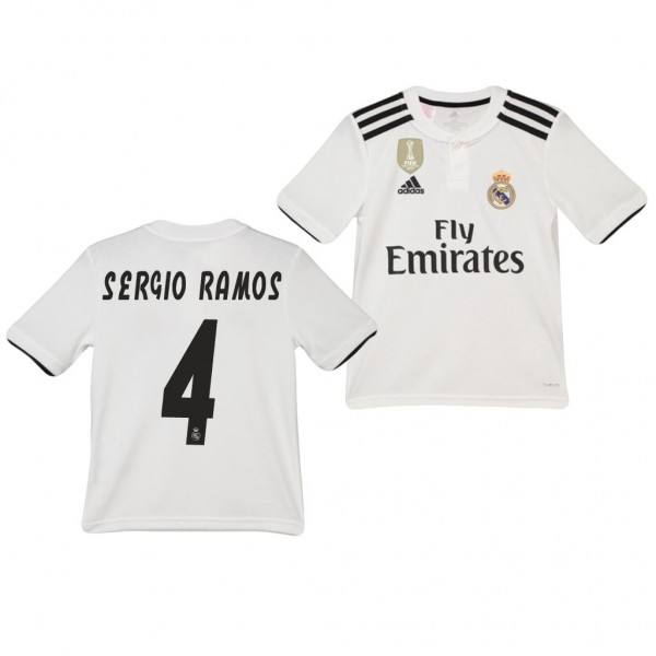 Youth Real Madrid Sergio Ramos Home Official Jersey