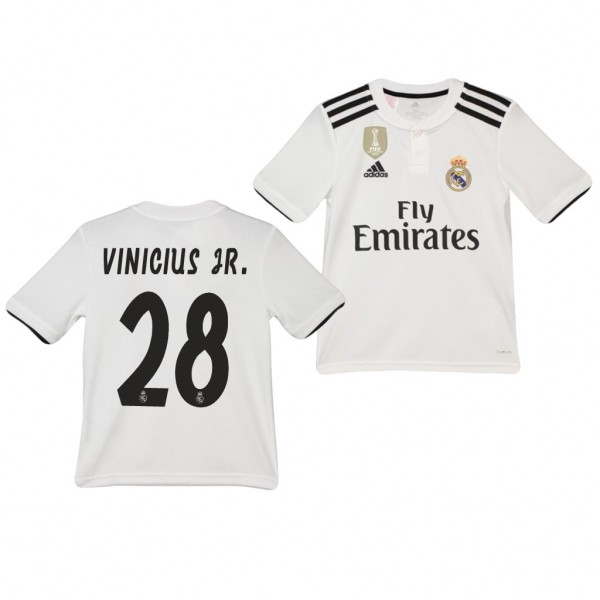 Youth Real Madrid Vinicius Junior Home Official Jersey