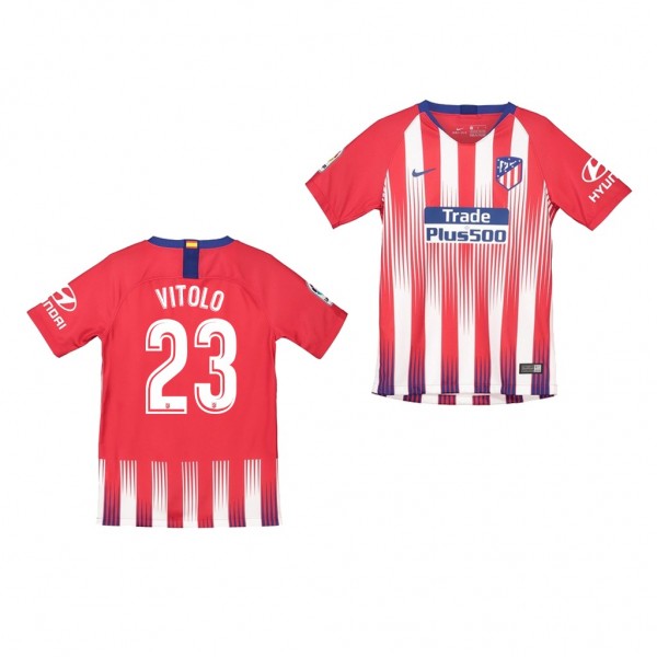 Youth Atletico De Madrid Vitolo Home Official Jersey