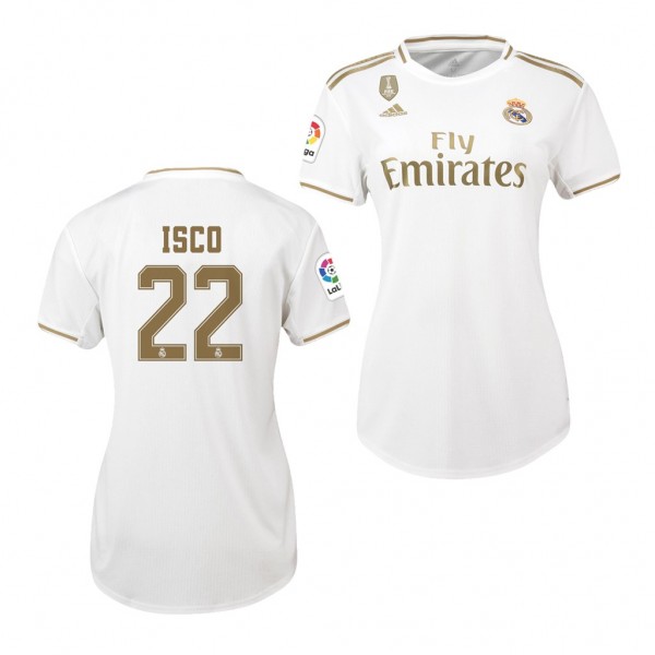 Men's Real Madrid Isco 19-20 Home White Jersey Business