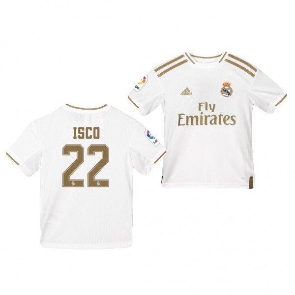 Men's Real Madrid Isco 19-20 Home White Jersey