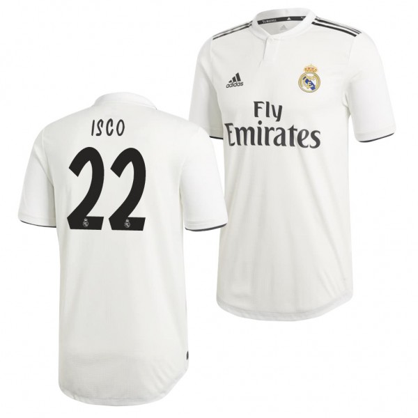 Men's Real Madrid Replica Isco Jersey White