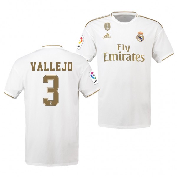Men's Real Madrid Jesus ValLeao 19-20 Home White Jersey Business