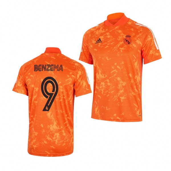 Men's Karim Benzema Real Madrid Training Jersey Orange