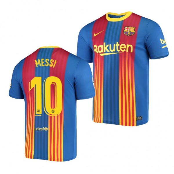Men's Lionel Messi Barcelona Clasico Jersey Blue Replica