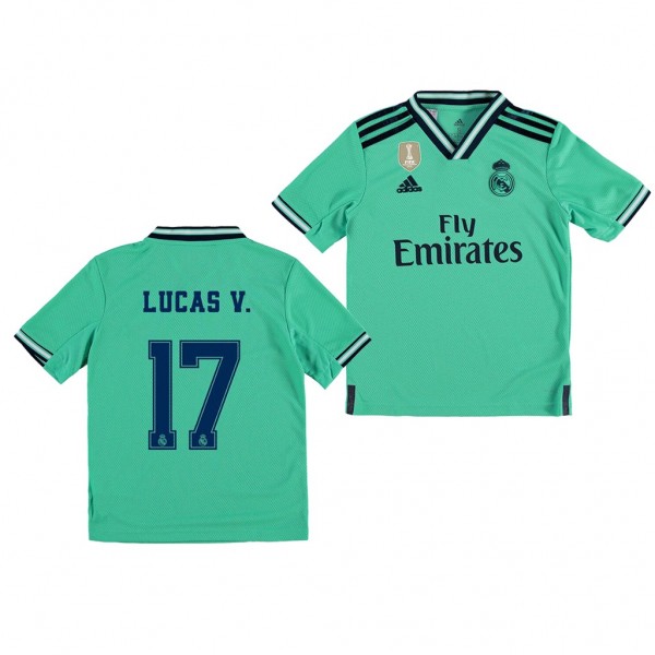 Men's Real Madrid Lucas Vazquez 19-20 Third Green Jersey