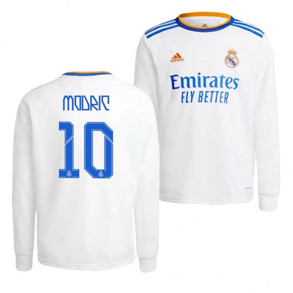 Men's Real Madrid Luka Modric 2021 Home Jersey Replica White