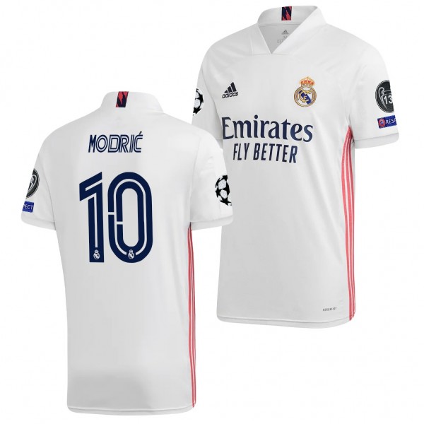 Men's Luka Modric Real Madrid Home Jersey White 2021