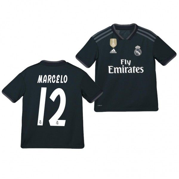 Youth Away Real Madrid Marcelo Jersey Dark Navy