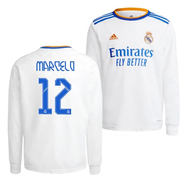 Men's Real Madrid Marcelo 2021 Home Jersey Replica White
