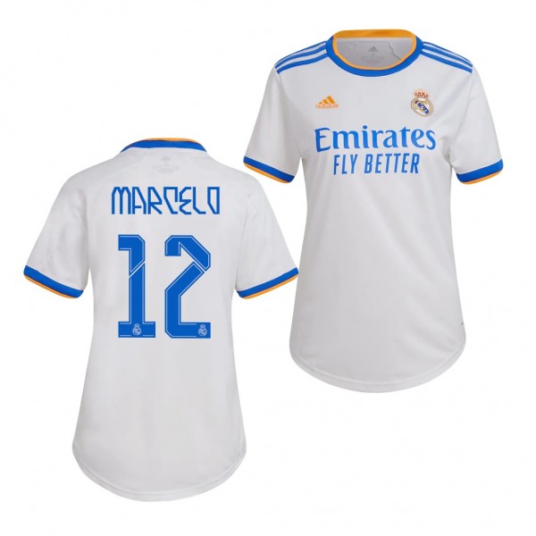 Women's Marcelo Jersey Real Madrid Home White Replica 2021