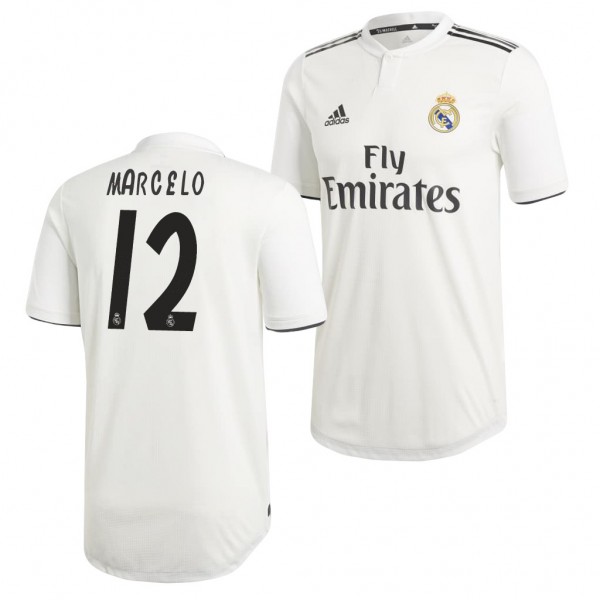 Men's Real Madrid Replica Marcelo Jersey White