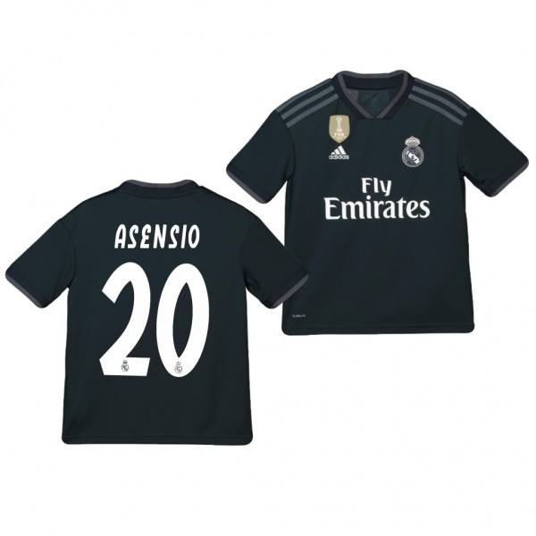 Youth Away Real Madrid Marco Asensio Jersey Dark Navy