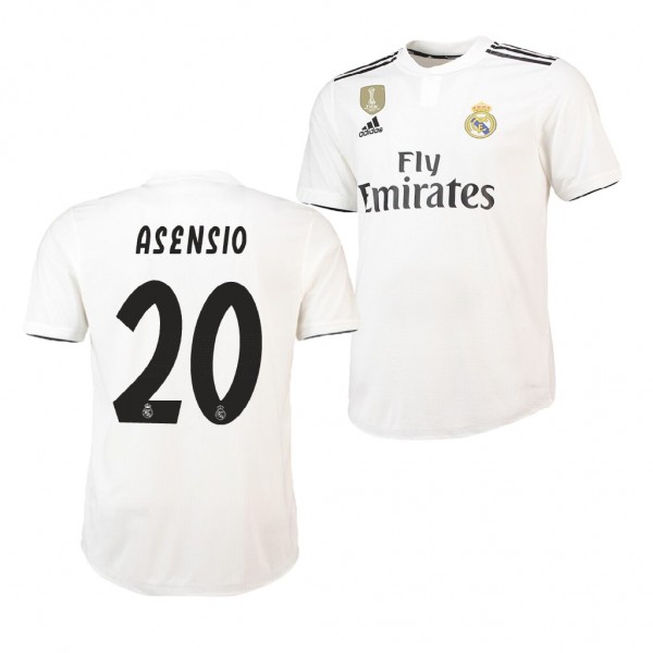 Men's Real Madrid Home Marco Asensio Jersey White