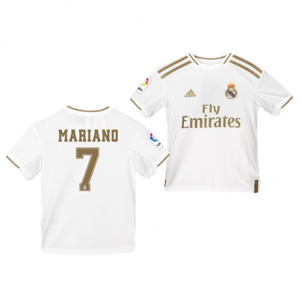 Men's Real Madrid Mariano 19-20 Home White Jersey