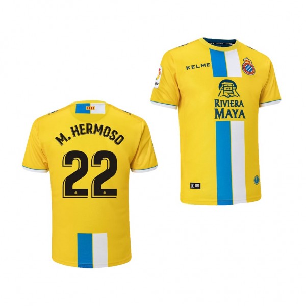 Men's Third RCD Espanyol Mario Hermoso Jersey Yellow