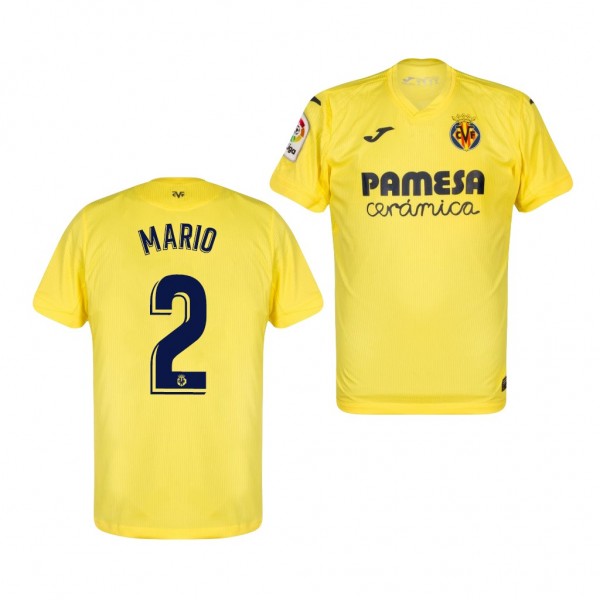 Men's Mario Villarreal Home Jersey Yellow 2020-21 Replica