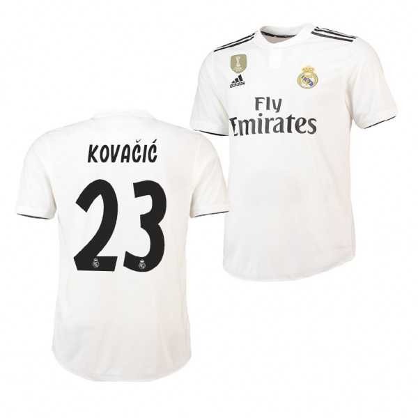 Men's Real Madrid Home Mateo Kovacic Jersey White