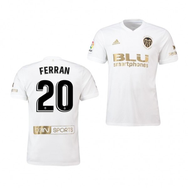 Men's Valencia Ferran Torres Official Midfielder Jersey Gold Edition Business