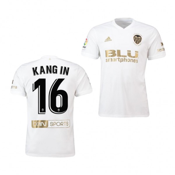 Men's Valencia Lee Kang-In Official Midfielder Jersey Gold Edition Business