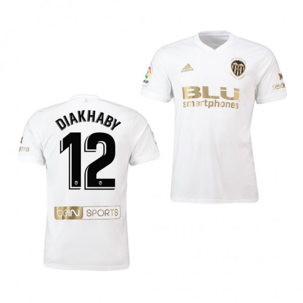 Men's Valencia Mouctar Diakhaby Official Defender Jersey Gold Edition Business
