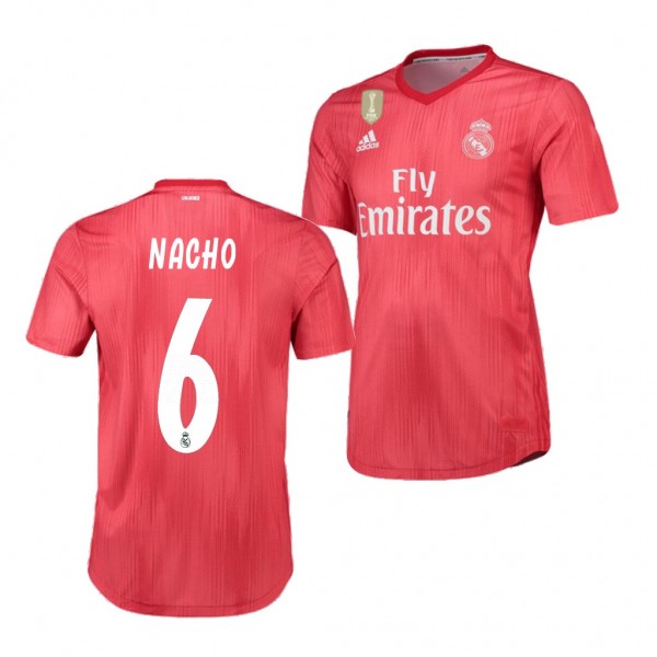 Men's Third Real Madrid Nacho Red Jersey