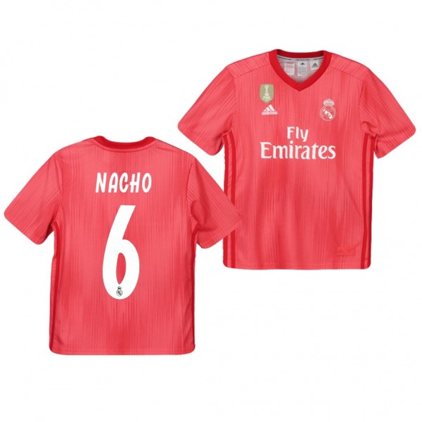 Men's Third Real Madrid Nacho Jersey Red