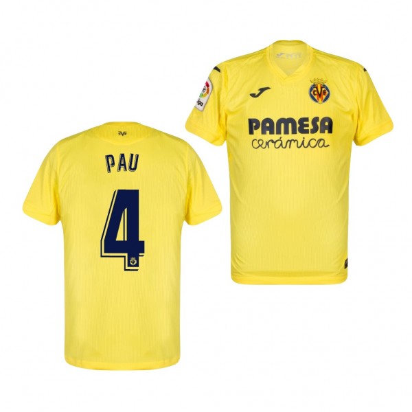 Men's Pau Torres Villarreal Home Jersey Yellow 2020-21 Replica