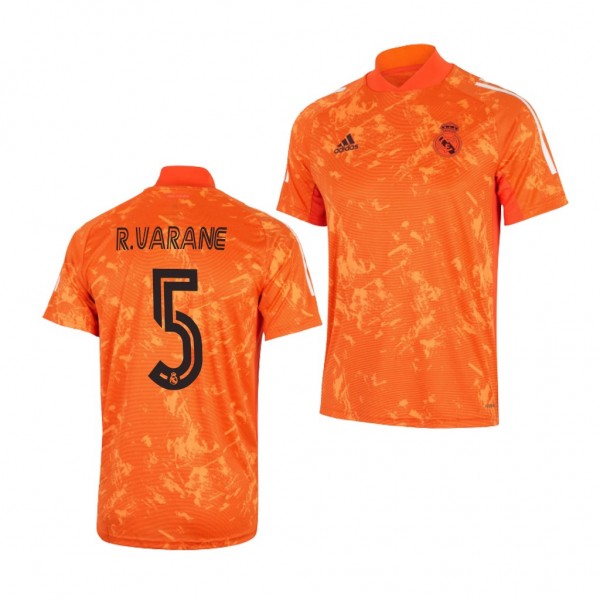 Men's Raphael Varane Real Madrid Training Jersey Orange