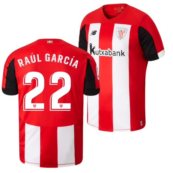 Men's Athletic Bilbao Raul Garcia Midfielder 19-20 Home Jersey Business