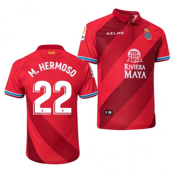 Men's RCD Espanyol Mario Hermoso Away Red Jersey