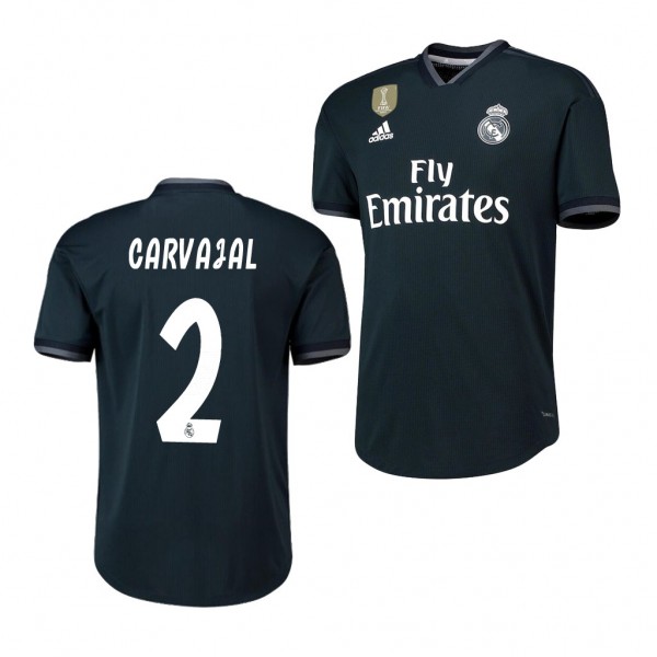 Men's Real Madrid Dani Carvajal Away Dark Navy Jersey
