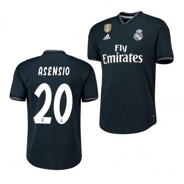 Men's Real Madrid Marco Asensio Away Dark Navy Jersey