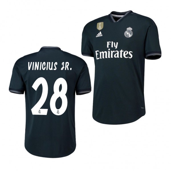 Men's Real Madrid Vinicius Junior Away Dark Navy Jersey