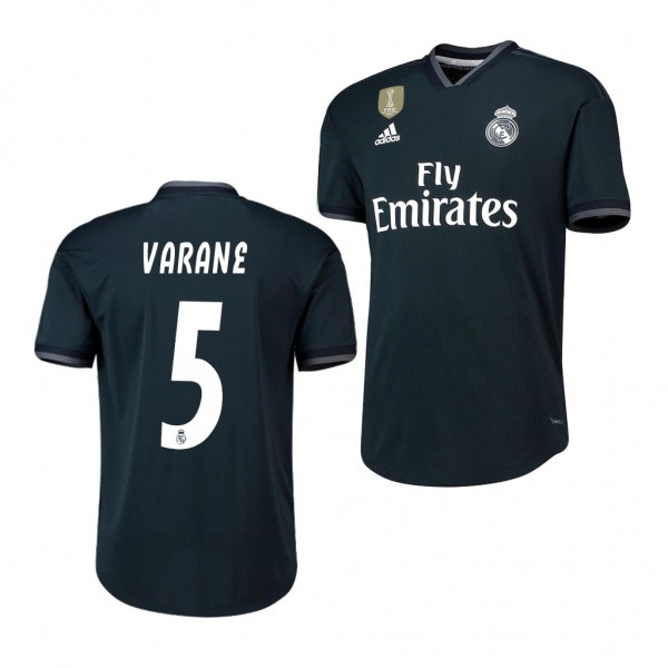 Men's Real Madrid Raphael Varane Away Dark Navy Jersey