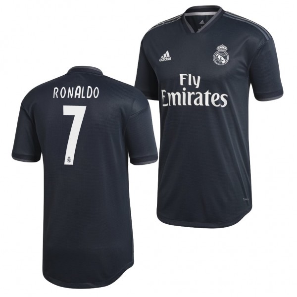 Men's Real Madrid Cristiano Ronaldo Replica Navy Jersey
