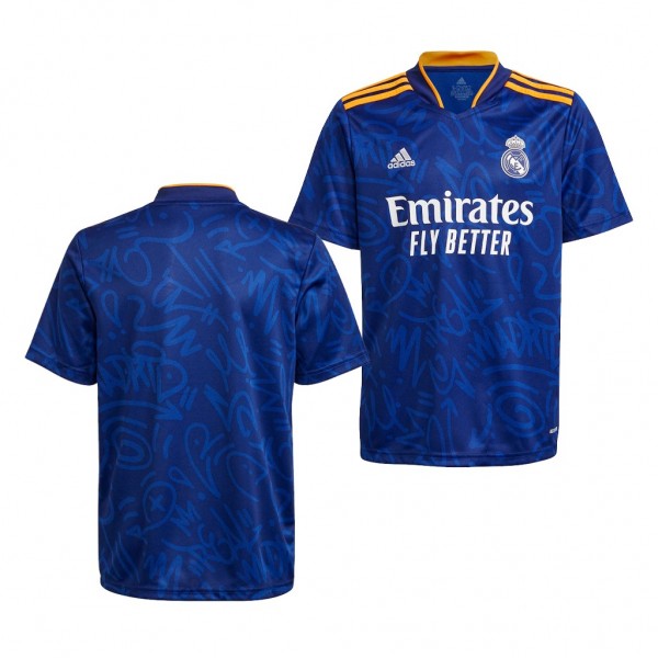 Youth Jersey Real Madrid 2021-22 Blue Away Replica