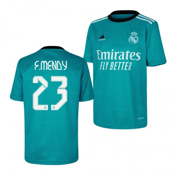 Youth Ferland Mendy Jersey Real Madrid 2021-22 Green Third Replica