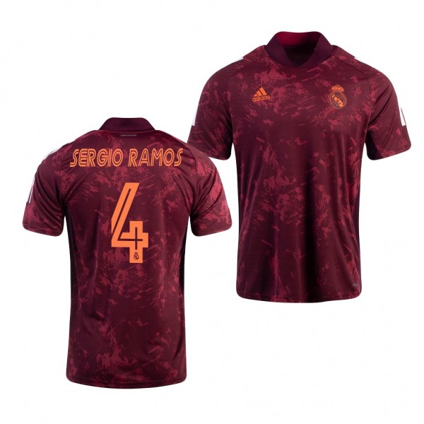 Men's Sergio Ramos Real Madrid Training Jersey Red 2020-21