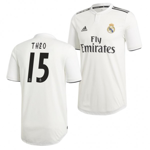 Men's Real Madrid Replica Theo Hernandez Jersey White