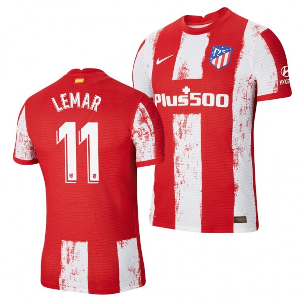 Men's Thomas Lemar Atletico De Madrid 2021-22 Home Jersey Red Replica