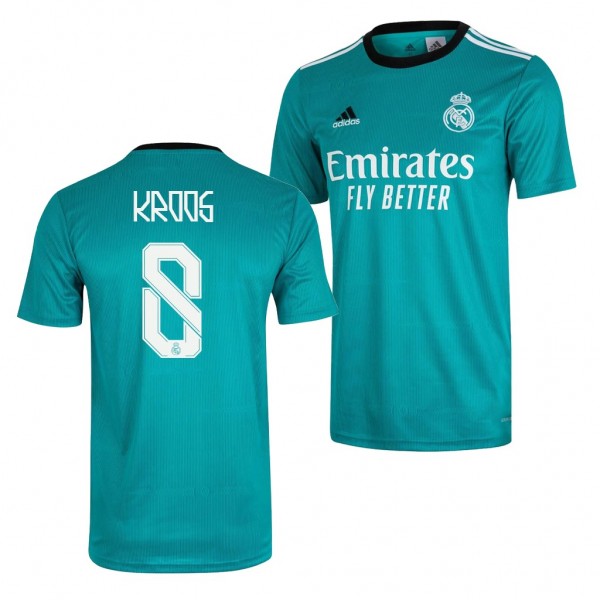 Men's Toni Kroos Real Madrid 2021-22 Third Jersey Green Replica