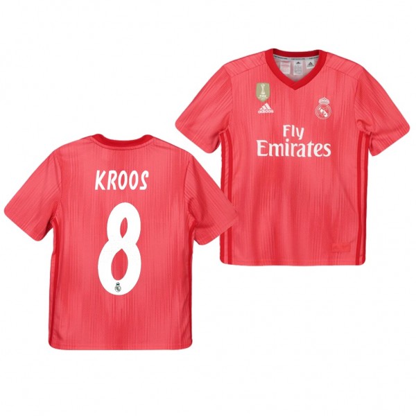 Men's Third Real Madrid Toni Kroos Jersey Red