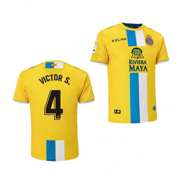 Men's Third RCD Espanyol Victor Sanchez Jersey Yellow