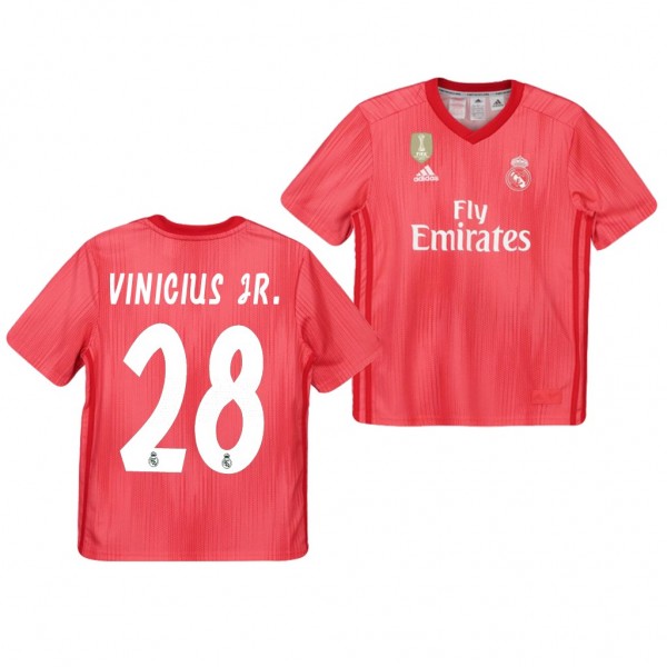 Men's Third Real Madrid Vinicius Junior Jersey Red