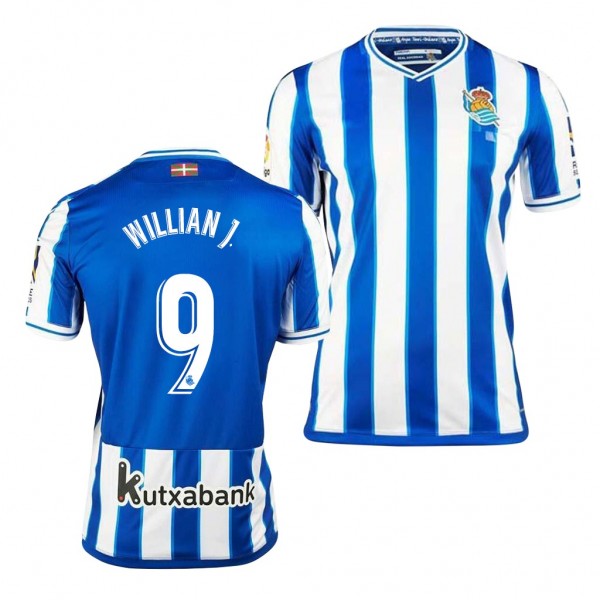 Men's Willian Jose Real Sociedad Home Jersey Blue 2020-21 Replica