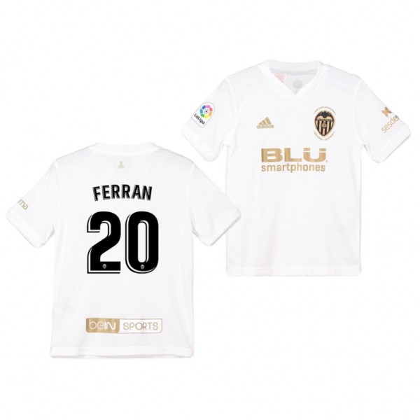 Men's Valencia Ferran Torres Official Midfielder Jersey Gold Edition