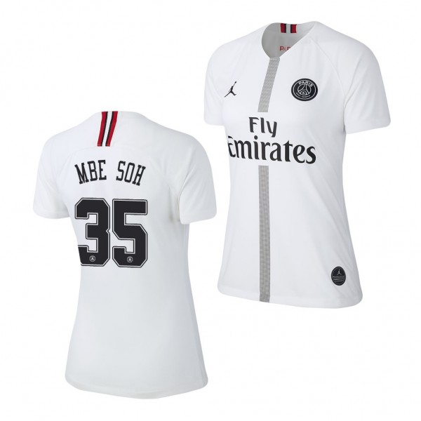 Women's Champions League Paris Saint-Germain Loic Mbe Soh Jersey White